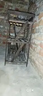 2 CELLO PLASTIC CHAIRS and one FOOTWEAR STAND