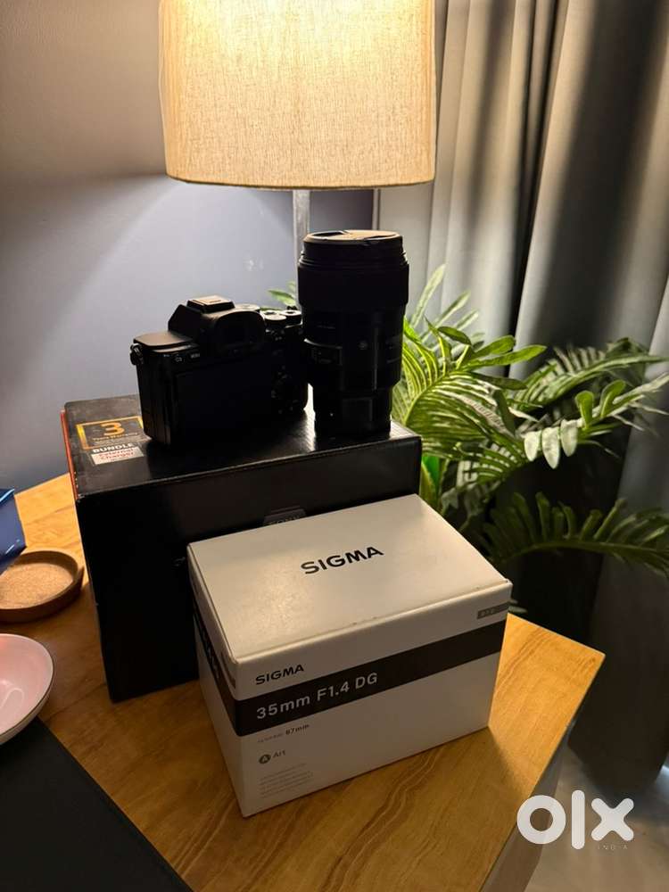 Sony M4 mirrorless camera with sigam 35mm 1.4
