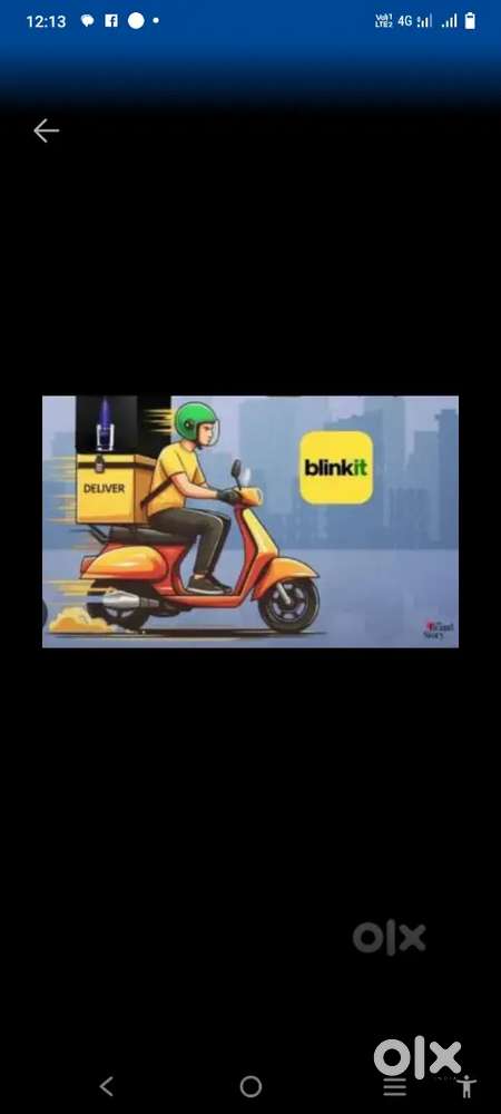Hiring for gurgaon blinkit delivery boy job