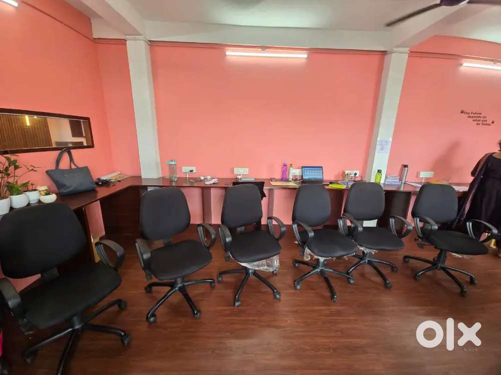 Office chair and . computer desk
