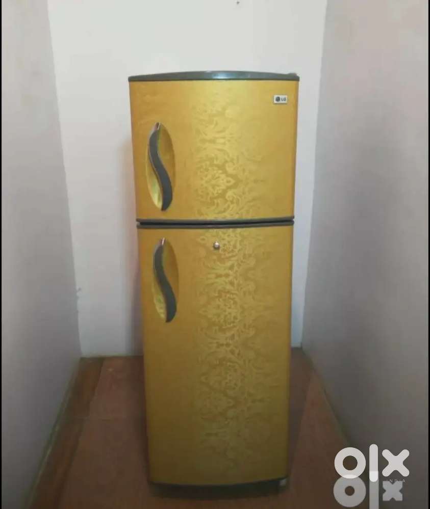 LG double door  280 litre  Golden printed fridge