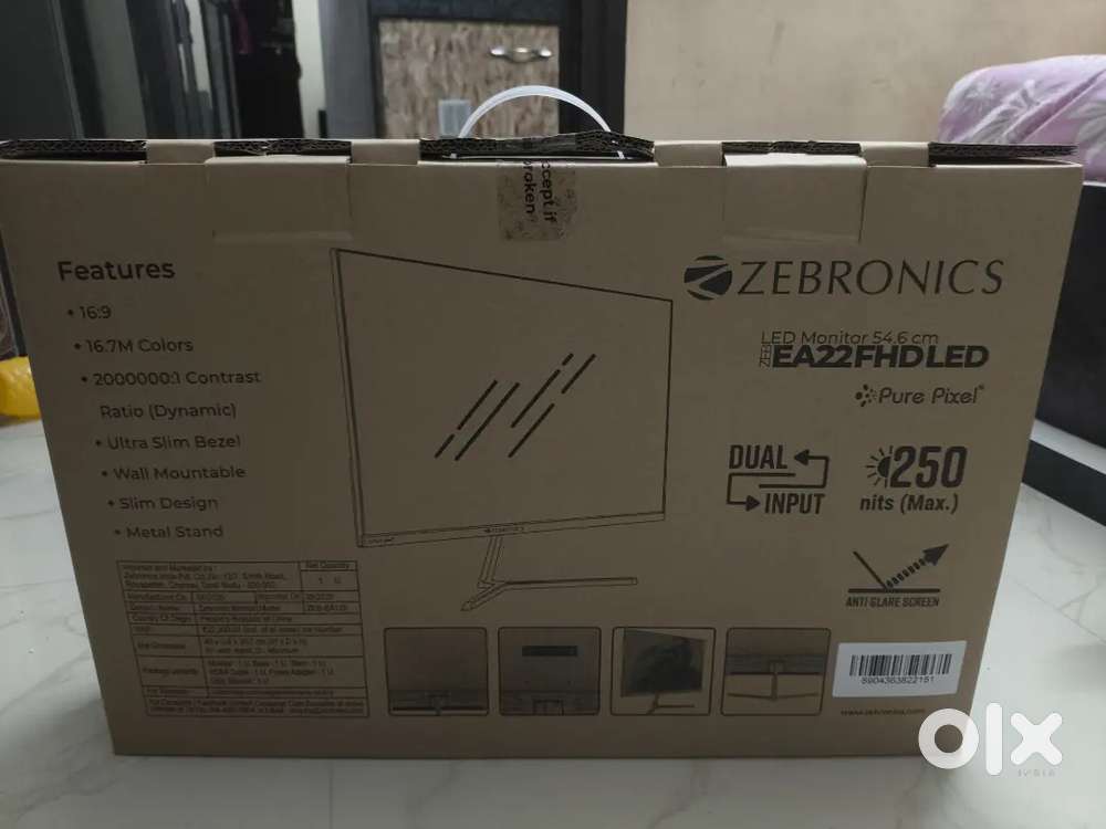 Zebronic LED Monitor 54.6 cm