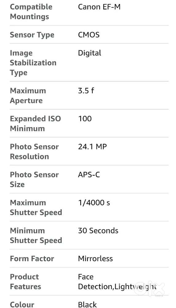 Canon EOS M50 Mark II + EF-M 15-45mm is STM Kit Black