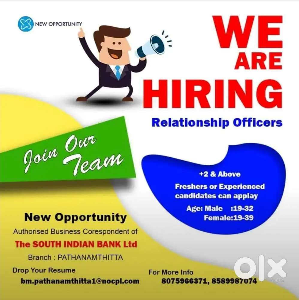 We are now hiring Relationship officer (RO)