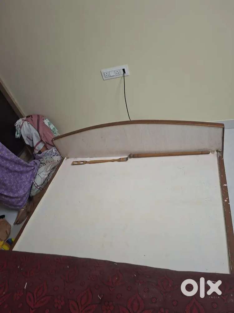 Queen Size Teak Wood cot (double cot)