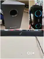 Zebronics party speaker 70w and Zebronics sound bar 120w.