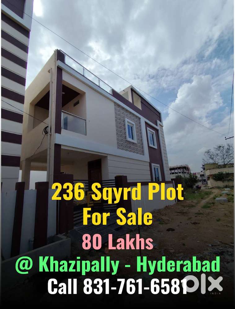118 Sq.Yds Residential Plot for Sale @ Khazipally, Hyderabad  ₹40 Lak