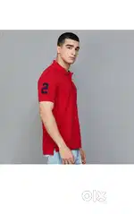 Us polo red cotton shirt