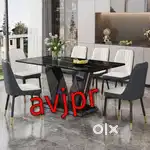New designer marble top dinning table with chairs set just rs 31999