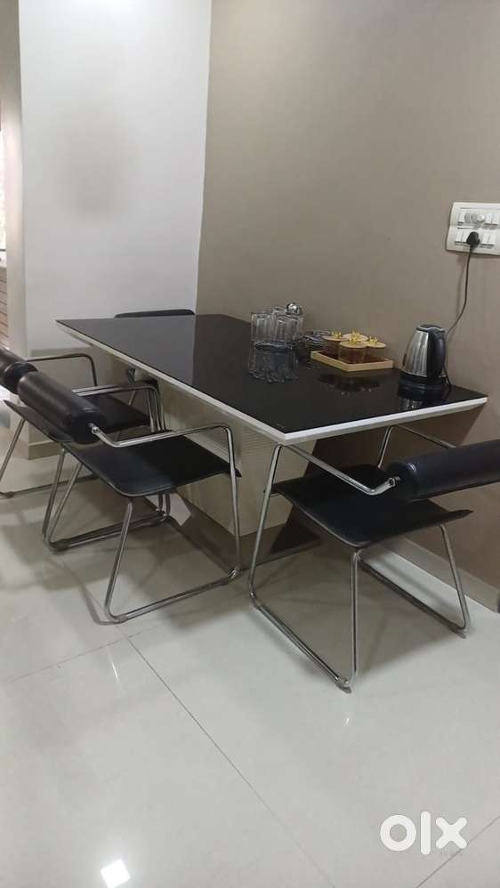 Less used Dinning table with 6 chairs