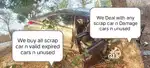 We Buy all scrap car n valid expired cars n parking problem cars