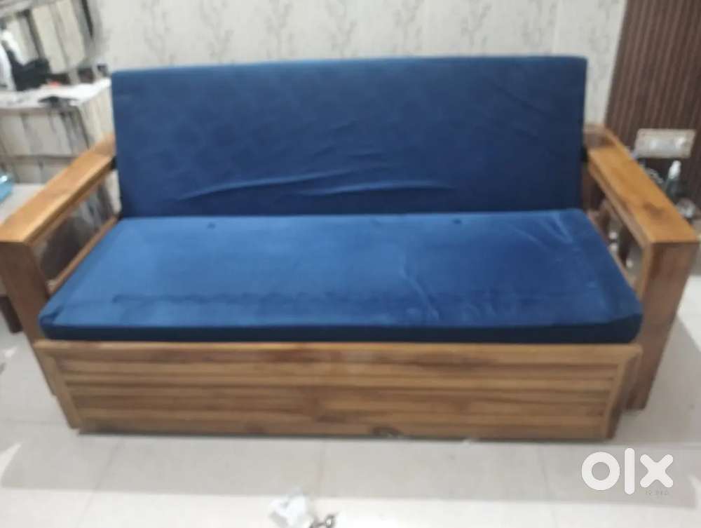 Sofa cum bed teak wood