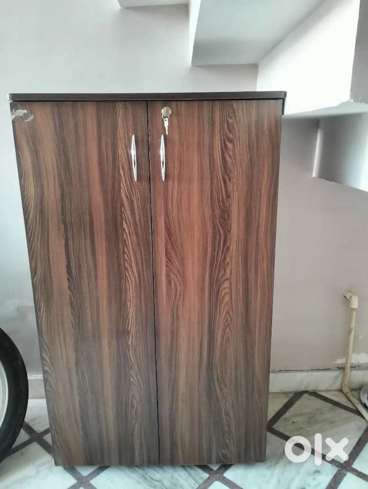 Almirah wooden storage cabinet with shelves