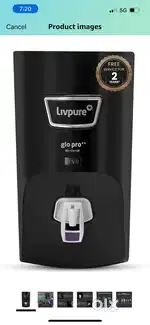 Livpure Water purifier glo pro ++