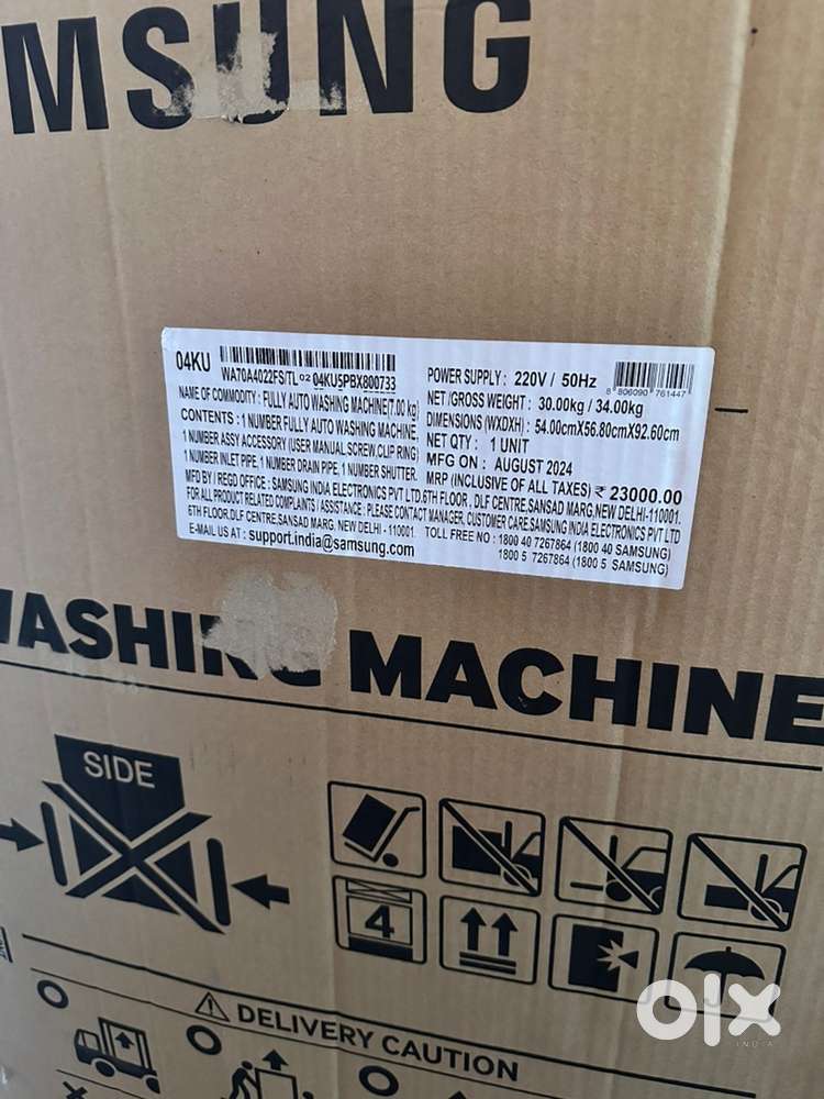 Brand new washing machine