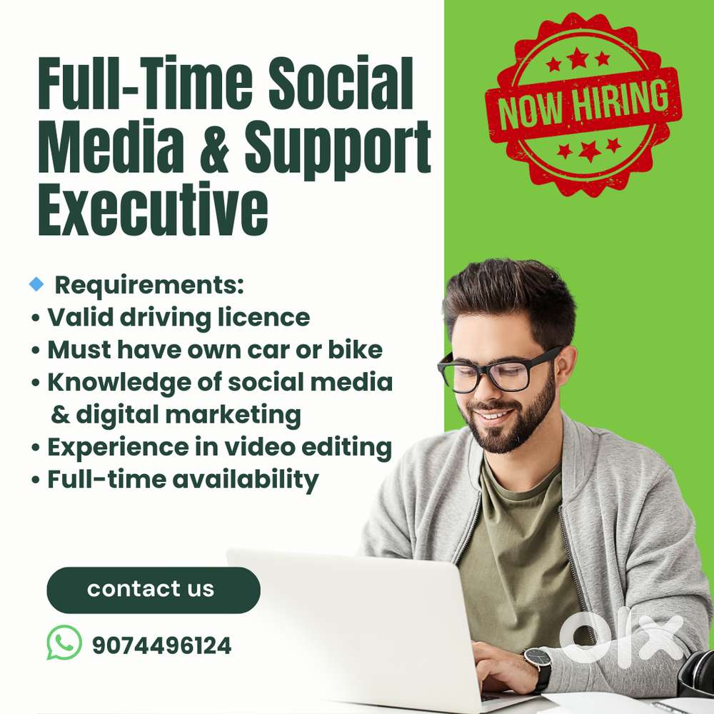 Hiring: Full-Time Social Media & Support Executive
