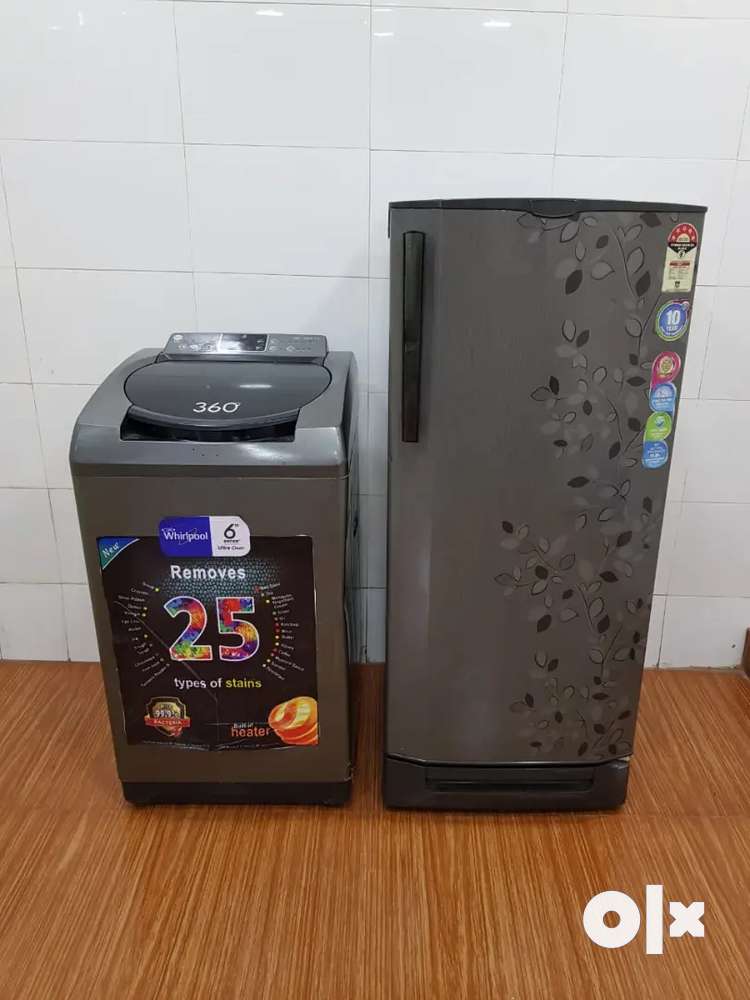√~√ Godrej 220ltr refrigerator & Whirlpool 7.2kg 360 washing machine**