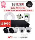 Cctv 4 Camera CP Plus Audio Kit at 8999