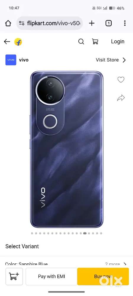 Vivo V50e Brand New 30 Day Use Normally Bill Box Charger All Available