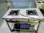 Steel counter chulha and bain marie