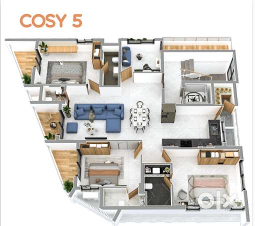 3.5 Bhk 1 floor 1 flat . 1 Pooja &1Store Room.5Balconies. Nr StJoseph.