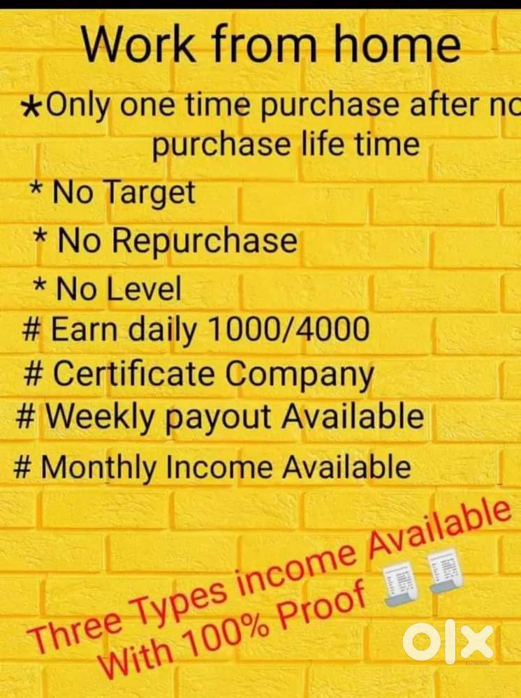 Work from home opportunity