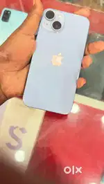 iphone 14 sea blue colour mint condition