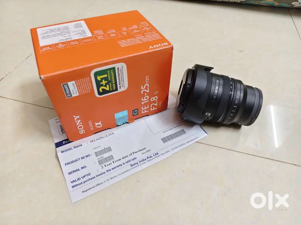 Sony G lane 16-25mm 2.8