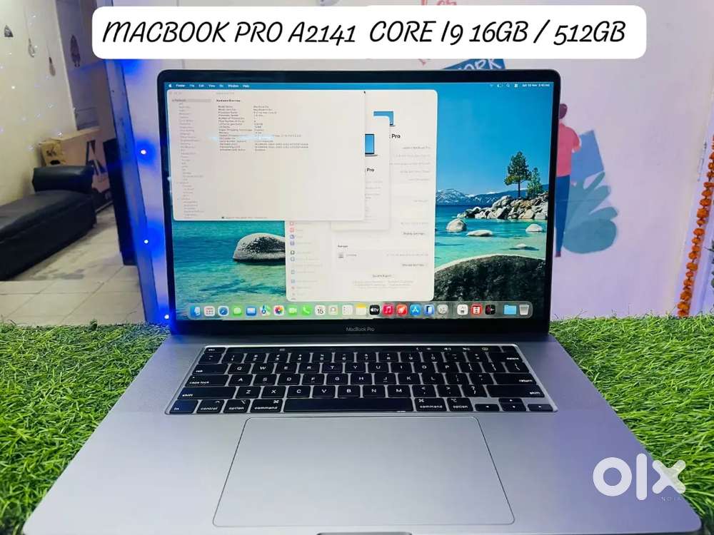 MACBOOK PRO A2141 2019 CORE I9 16GB RAM 512GB SSD 16 INCH