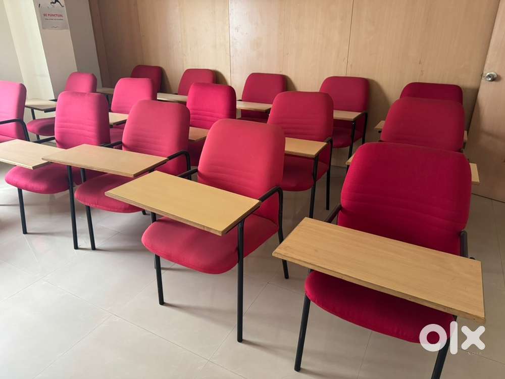 Classroom study chairs with table flap