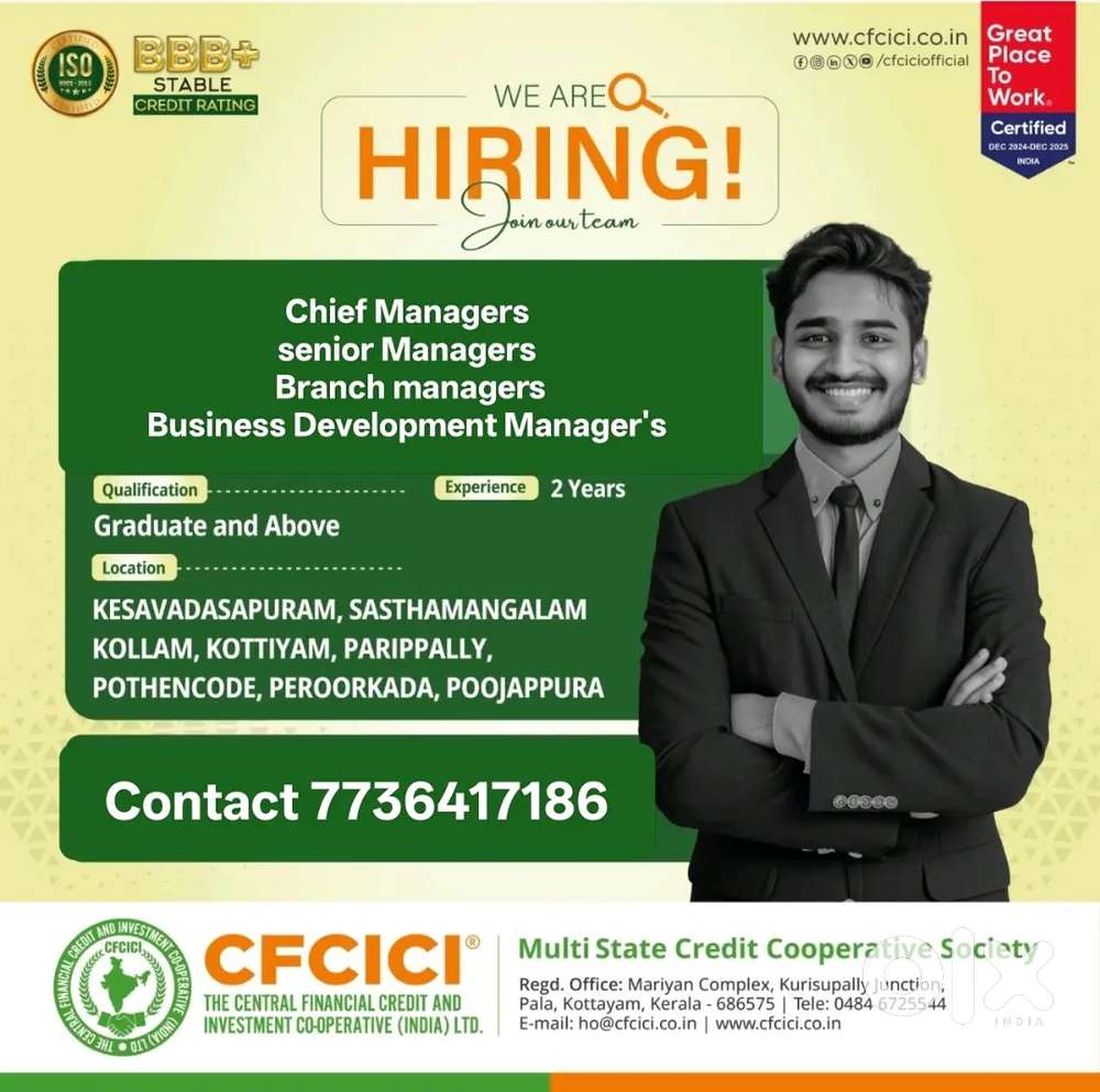 Short & Urgent Job Requirement