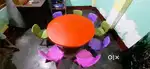 Round table with chairs