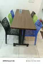 Plastic chair & table suitable for restaurant