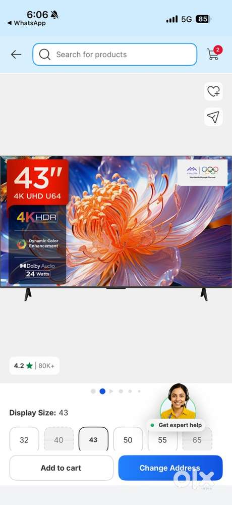 TCL ( Iffalcon) 43inch 4UK Ultra HD Led