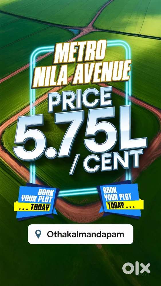 Othakalmandabam Fast Growing Zone DTCP Plots Just 5.75 Lakhs/Cent