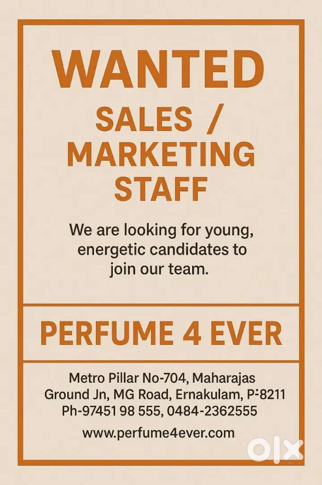 Urgent Male  staff  needed