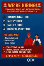 Continental,,bakery ,, pastry,, kit assistant