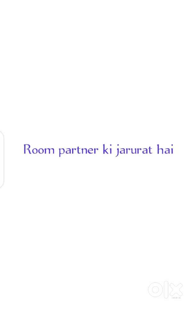 Room partner ki jarurat hai