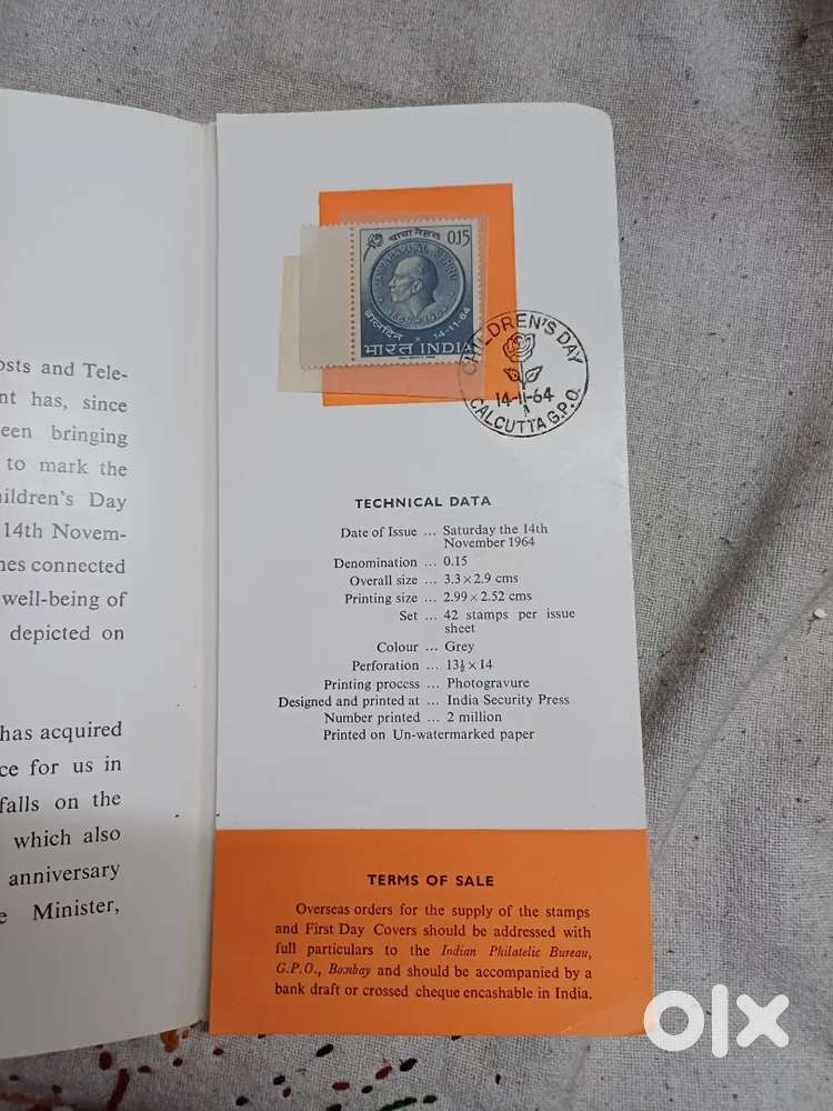 Commemoration stamp and 1st day cover issued by post and telegraph