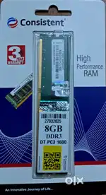 Brand New Consistent 8GB DDR3 Desktop RAM (PC3-1600) – Sealed Pack