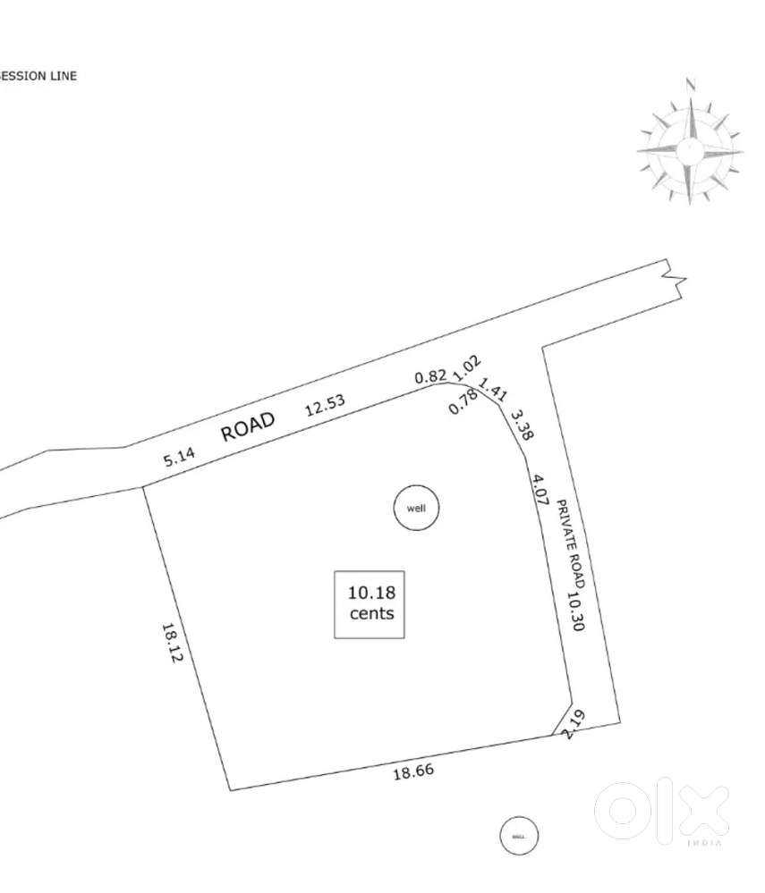 10 cent plot for sale in calicut chevayur - chevarambalam road