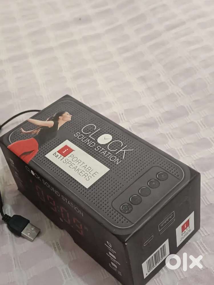 I ball clock and blutooth speaker(wireless connection) with charger