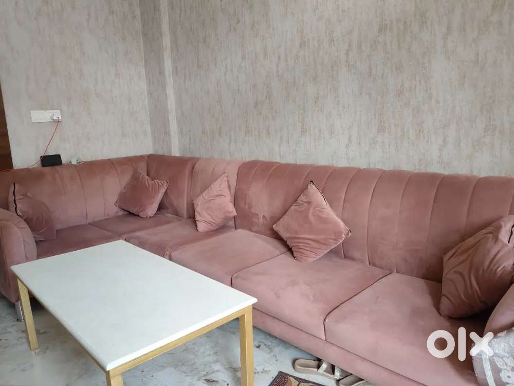 Sofa elegant peach