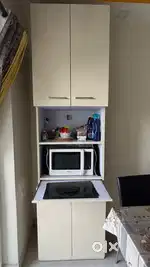 Crockery rack with Microwave stand and pull out tray+drawers