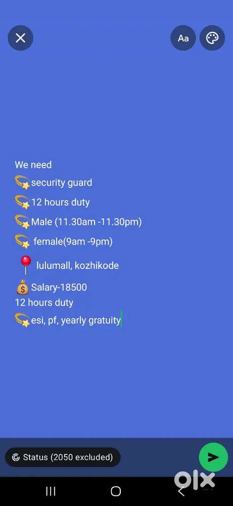 Security guard,lulumall, calicut