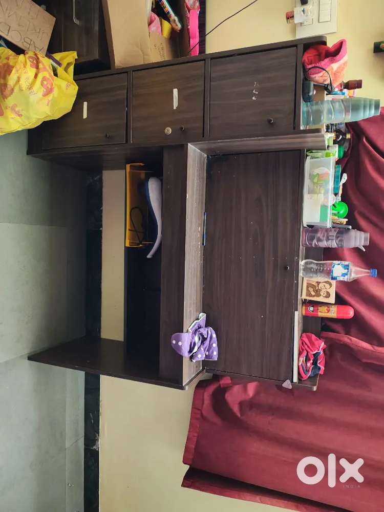 Study Table Cum Cupboard