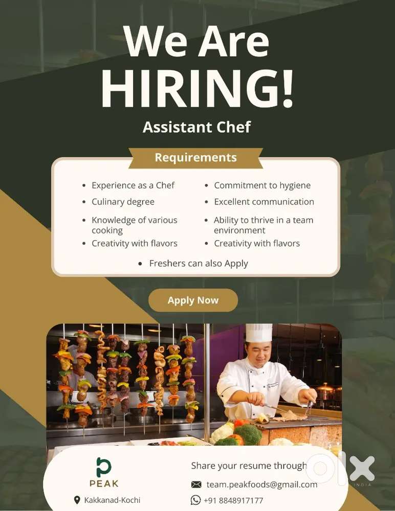Commis Chef - WANTED IMMEDIATELY