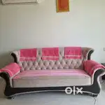 Interwood Sofa 3 seater - Sesame wood.