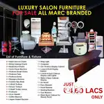 Luxury Salon Furniture for Sale – All Brand New, MARC Branded – ₹4.60
