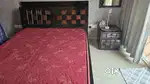Bed with side table, springwell  mattress
